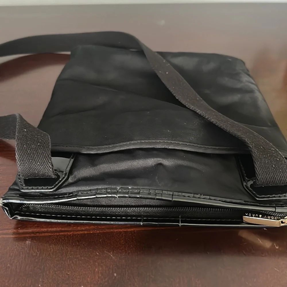Tory Burch black nylon crossbody bag!